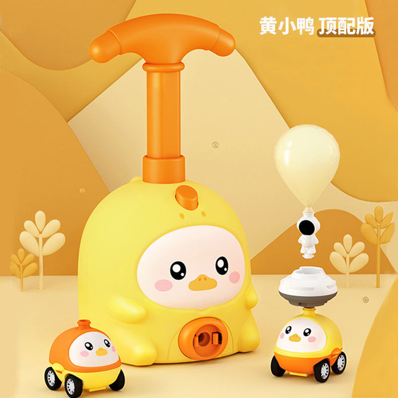 Shake the sound of animal aerodynamic car diy flying pig balloon educational toys wholesale press scooter